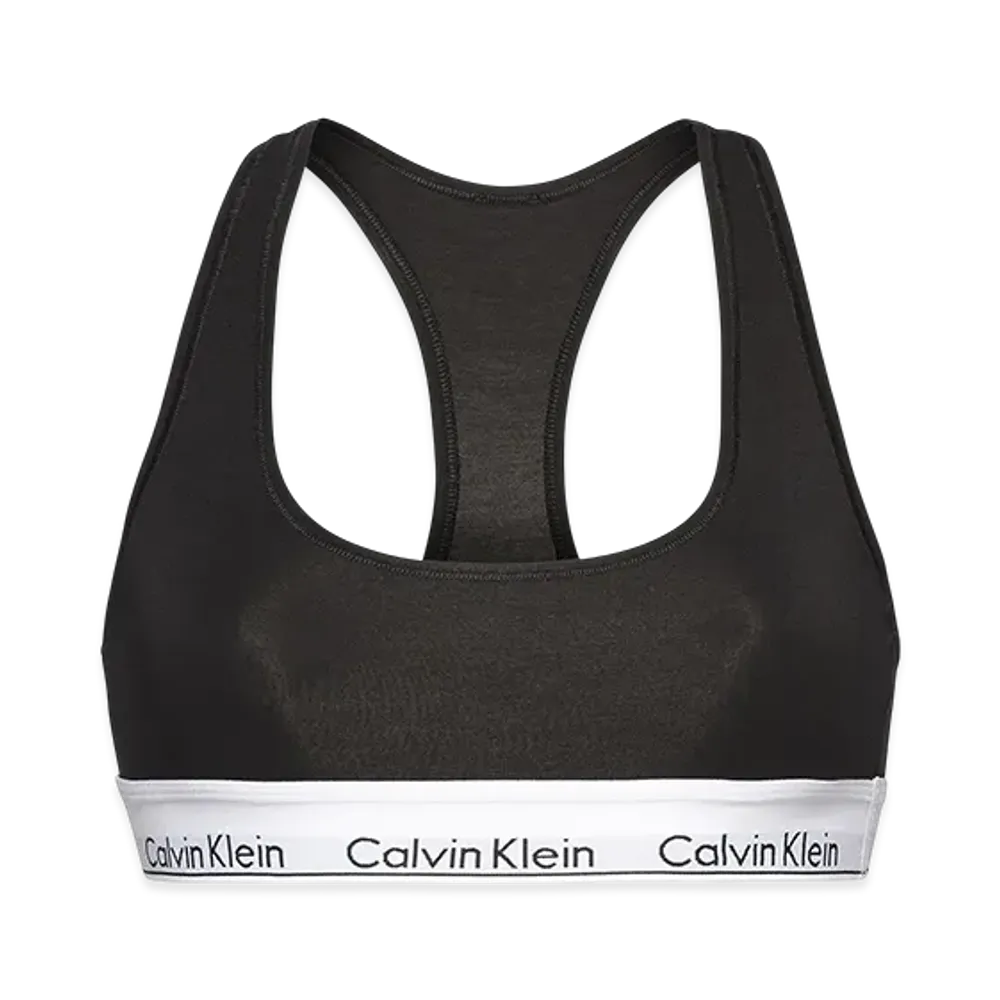 Calvin Klein Icon Cotton Modal Unlined Bralette "Black"