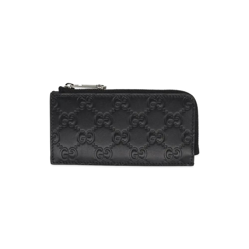 GUCCI Card Holder GG Emblem "Black"