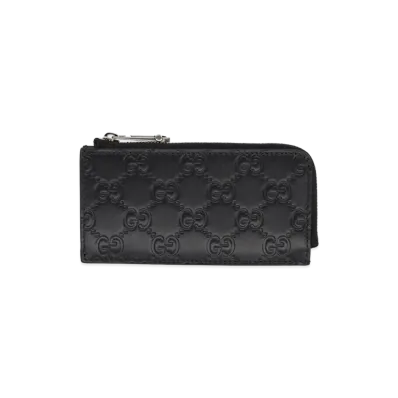 GUCCI Card Holder GG Emblem "Black"