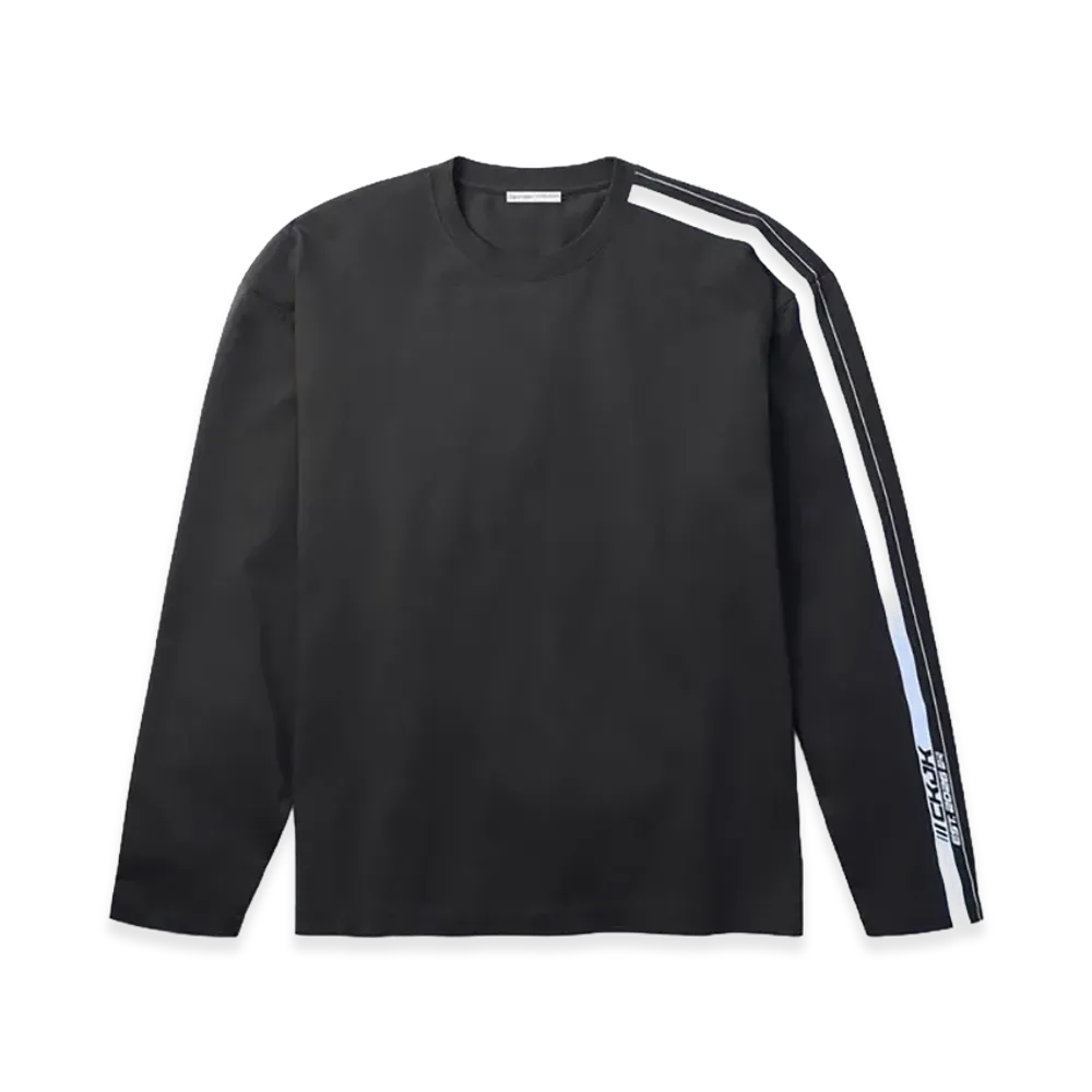 Calvin Klein x Jung Kook of BTS Racing Stripe Relaxed T-Shirt "Peat Black"