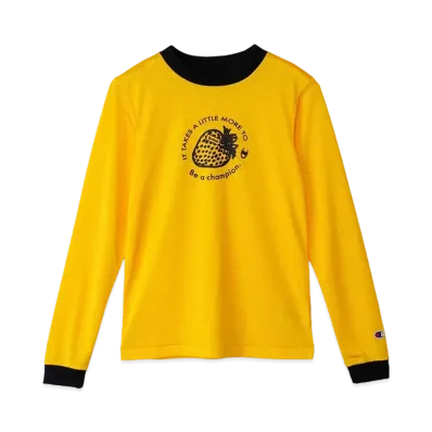 Champion x Danielle Guizio Women's Long Sleeve Crew Neck T-Shirt "Yellow"