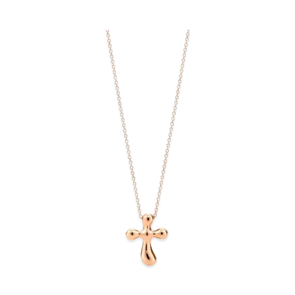 Tiffany & Co. Elsa Peretti Cross Pendant 18K "Rose Gold"