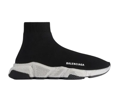 BALENCIAGA Women's Speed Recycled Knit Sneakers "Black"