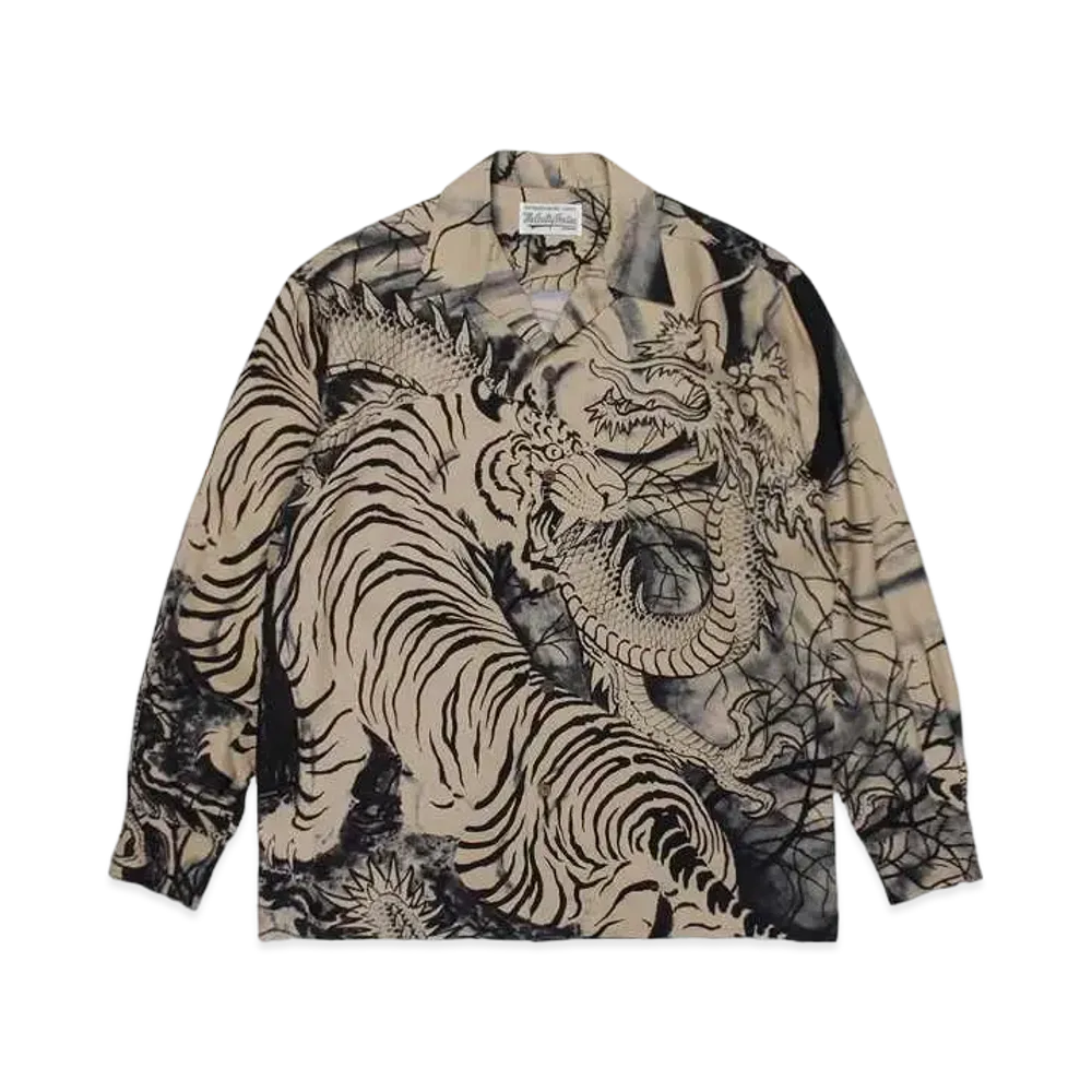 WACKO MARIA TIM LEHI / Hawaiian Shirt #1 "Beige"