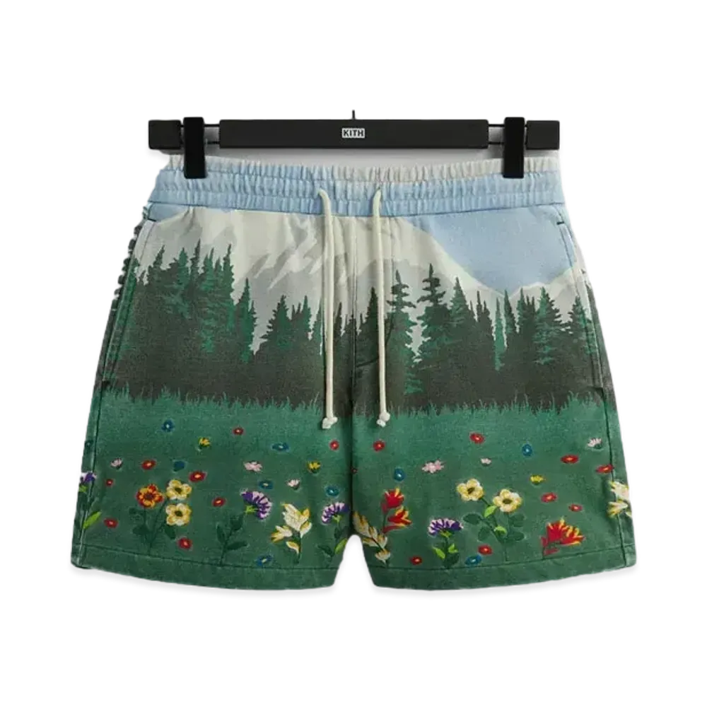 Kith Scenic Fleece Curtis Short "Larimar"