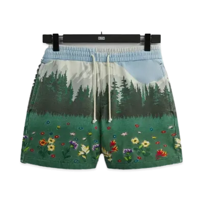 Kith Scenic Fleece Curtis Short "Larimar"