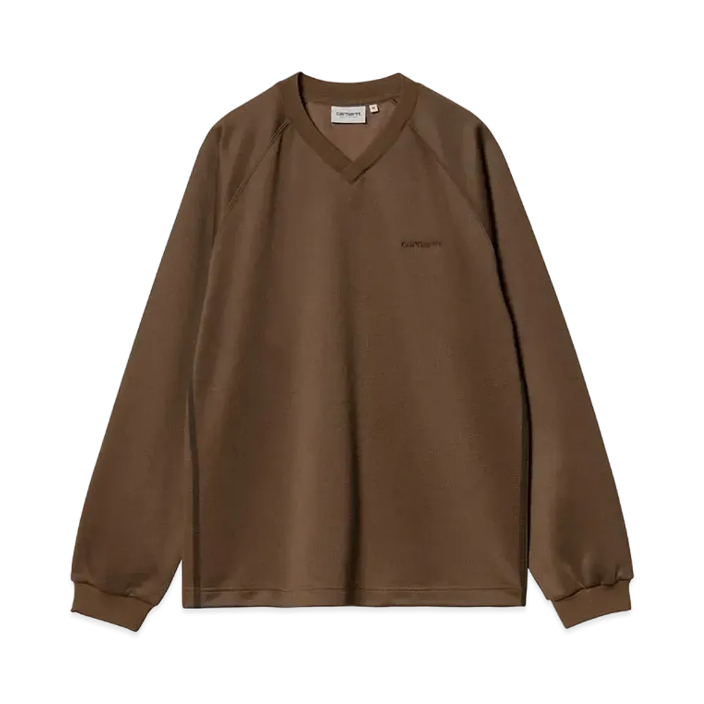 Carhartt WIP Bolan V-Neck Sweat "Chocolate/Tobacco"