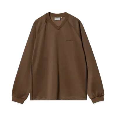 Carhartt WIP Bolan V-Neck Sweat "Chocolate/Tobacco"