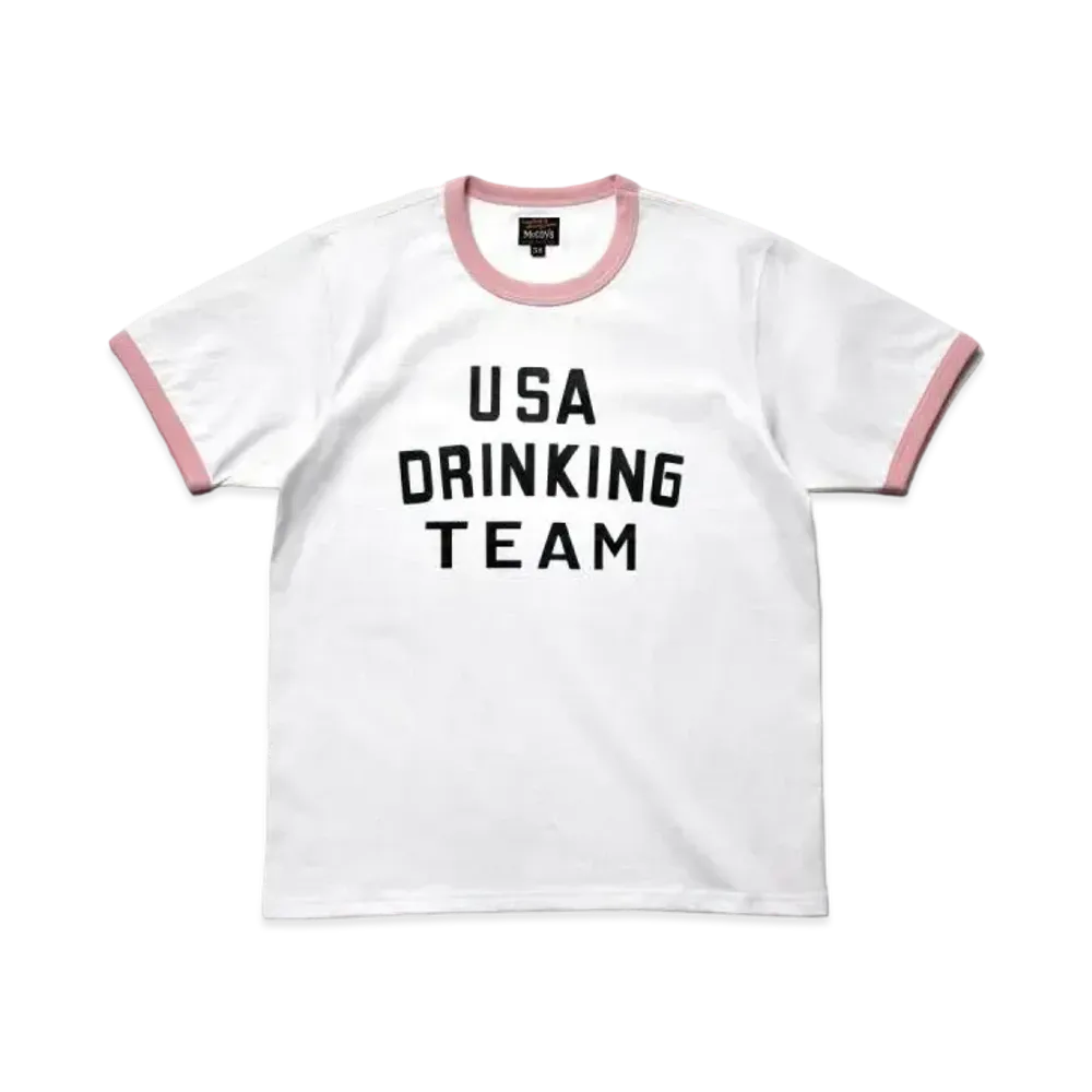 THE REAL McCOY'S Joe Mccoy Tee / Usa Drinking Team "White"