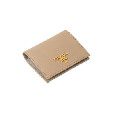 PRADA Saffiano Multicolor Wallet "Sand/Blue"