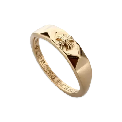 Chrome Hearts 22K Bubblegum Pyramid CH Plus Ring "Yellow Gold"