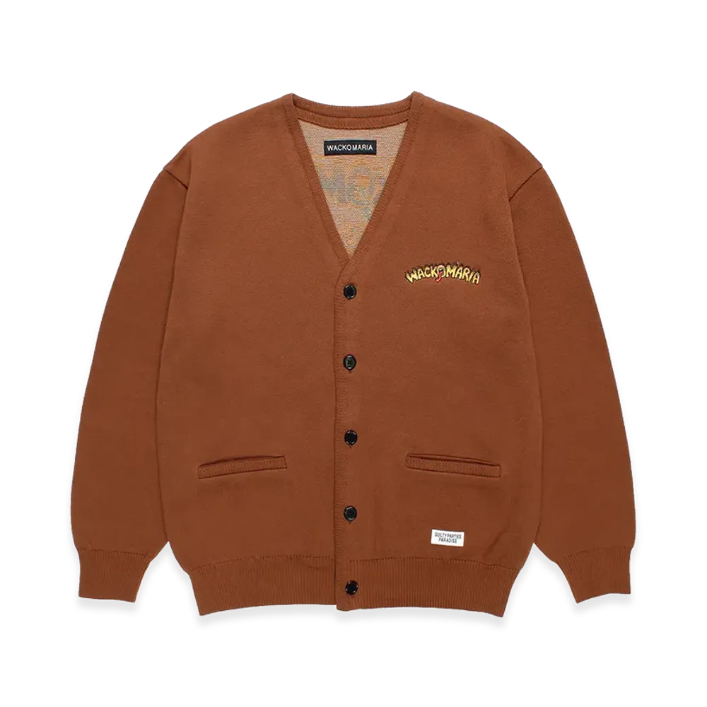 WACKO MARIA Tim Lehi / Jacquard Knit Cardigan "Brown"
