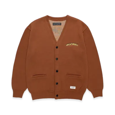 WACKO MARIA Tim Lehi / Jacquard Knit Cardigan "Brown"