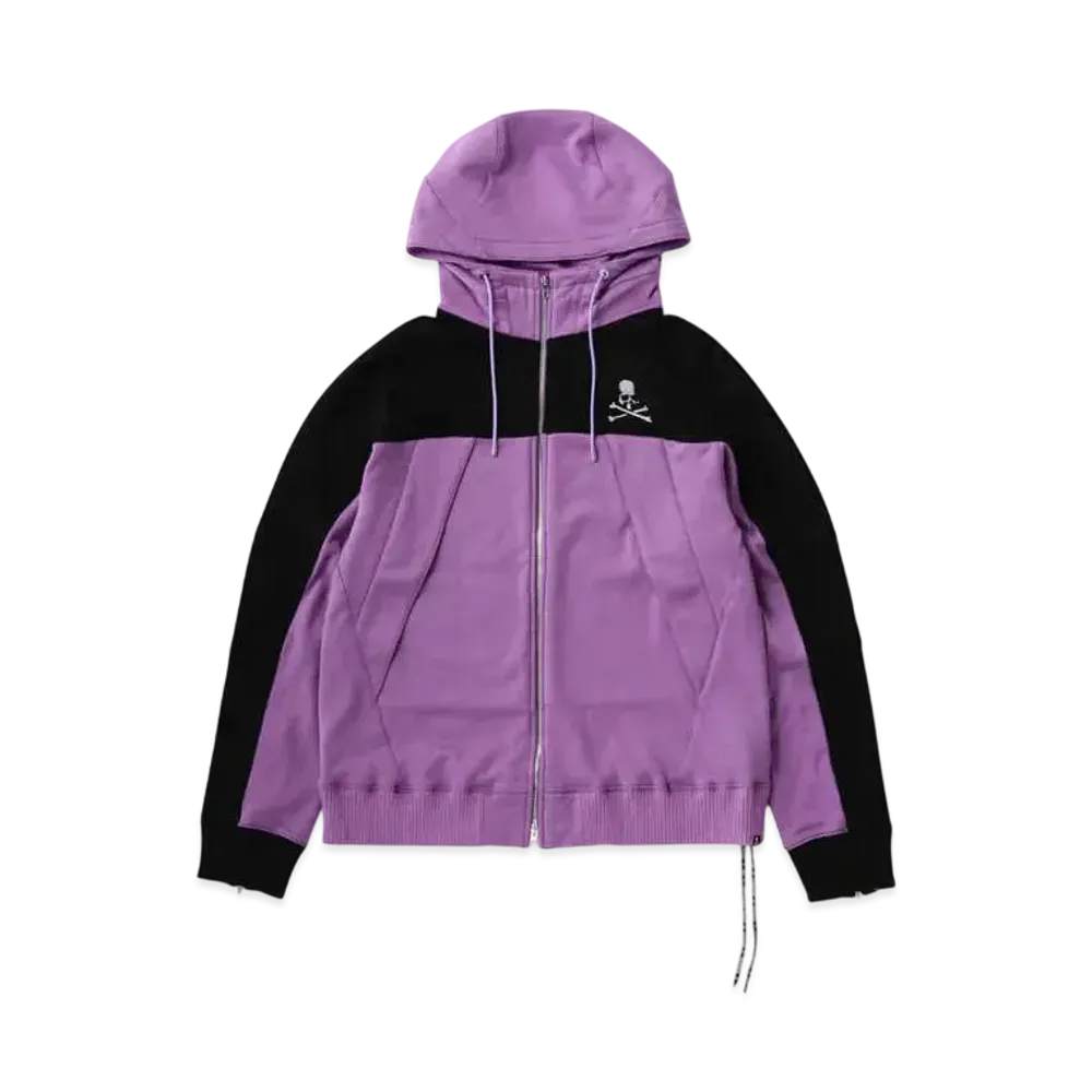 mastermind WORLD Mountain Zip Up Hoodie "Black Purple"