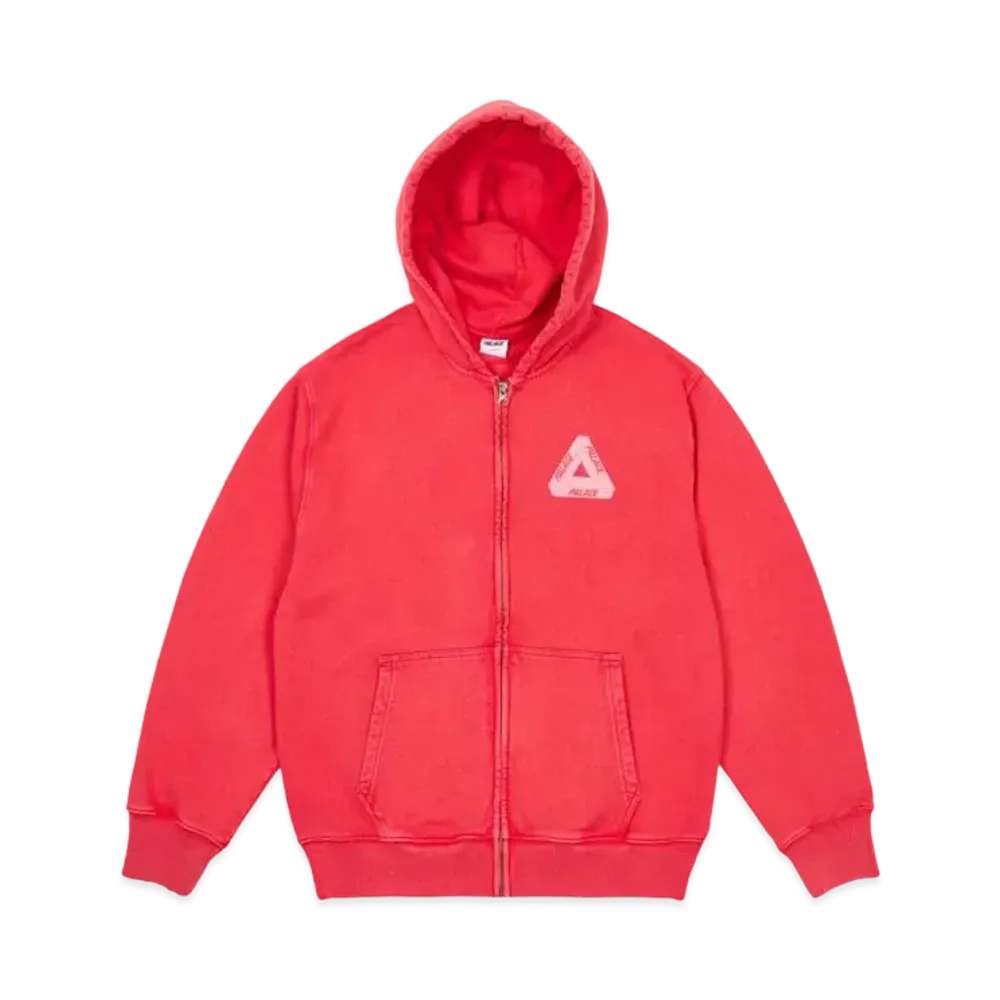 PALACE Pigment Wash Tri-Ferg Hood "Red"