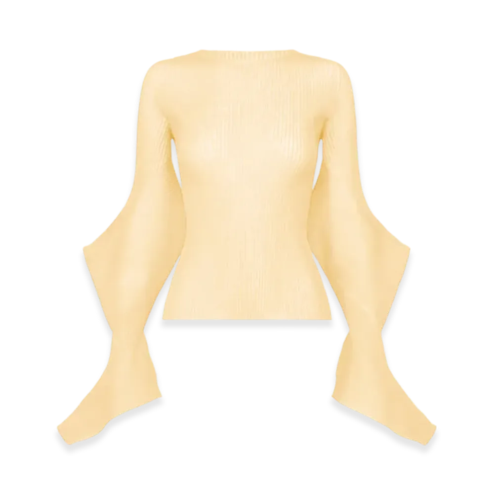 ISSEY MIYAKE Spikelet Knit "KouzoIvory"