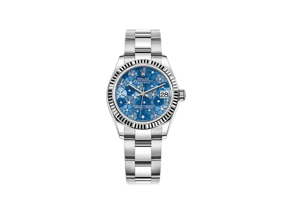 ロレックス デイトジャスト 31 アズーロブルー文字盤 278274