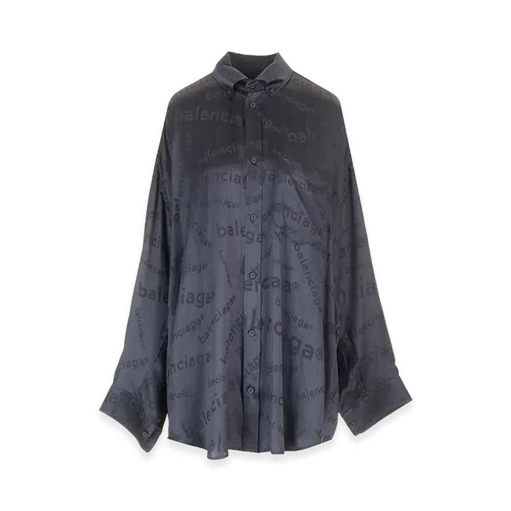 BALENCIAGA Women's Cocoon Shirt "Black"