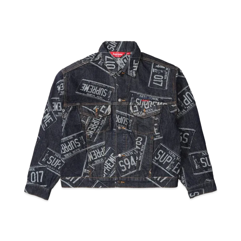 Supreme Denim Trucker Jacket "License Plate" (26SS)