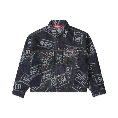 Supreme Denim Trucker Jacket "License Plate" (26SS)