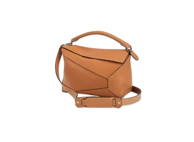 LOEWE Large Puzzle Edge Bag In Natural Calfskin "Light Caramel"