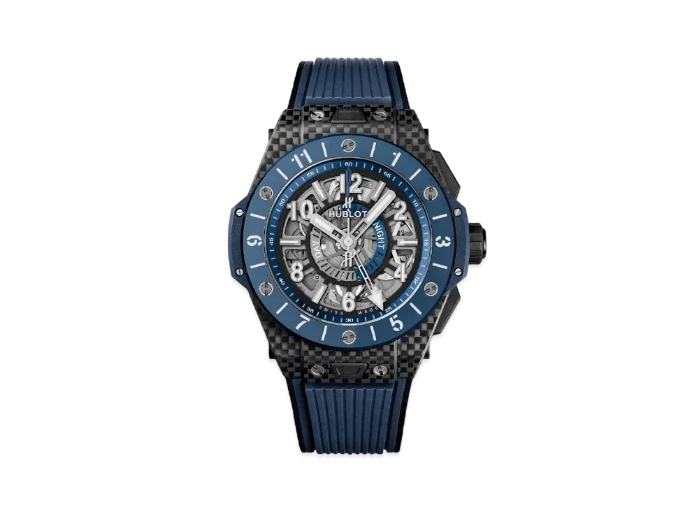 HUBLOT Big Bang Unico GMT Carbon Blue Ceramic 45mm