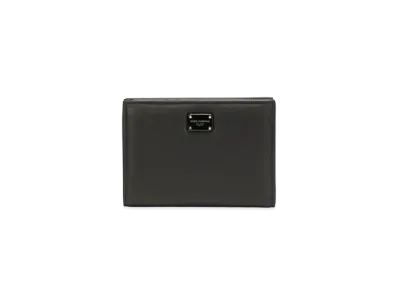 Dolce&Gabbana Wallet Small Calfskin Logo Plate "Black"