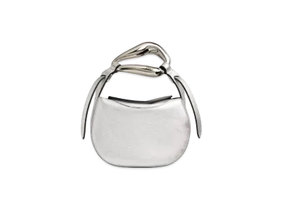 Chloe Kiss Small Bag In Metallic Lambskin "Silver"