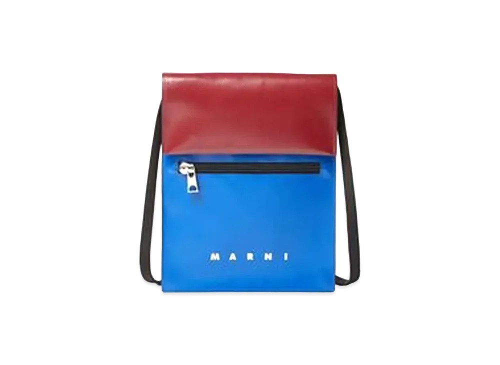 Marni Bi Coloured TRIBECA Bag "Blue/Bordeaux"