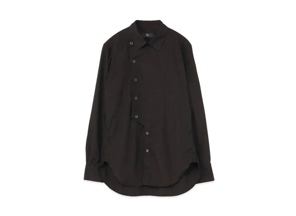 Yohji Yamamoto Y's BROAD FRONT CLOTH DRESS "Black"