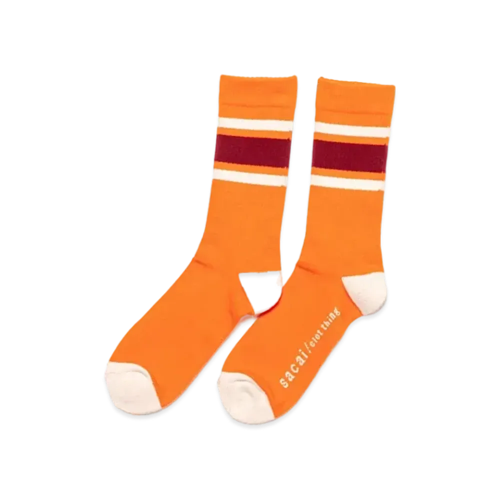 sacai sacai x CLOT Socks "Orange"