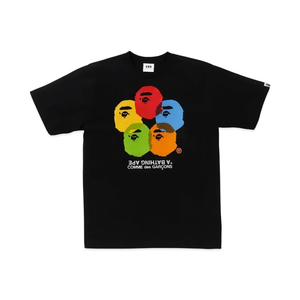 A BATHING APE x COMME des GARCONS OSAKA Tee "Black"