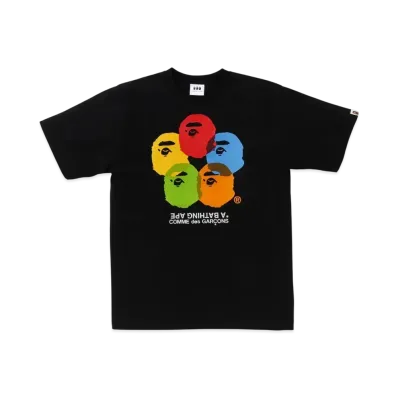 A BATHING APE x COMME des GARCONS OSAKA Tee "Black"