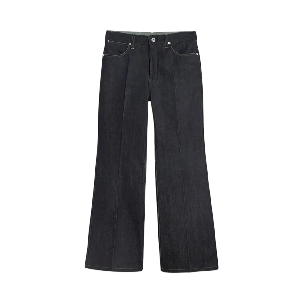Jil Sander Women's Flared Denim Trousers "Deft Blue"