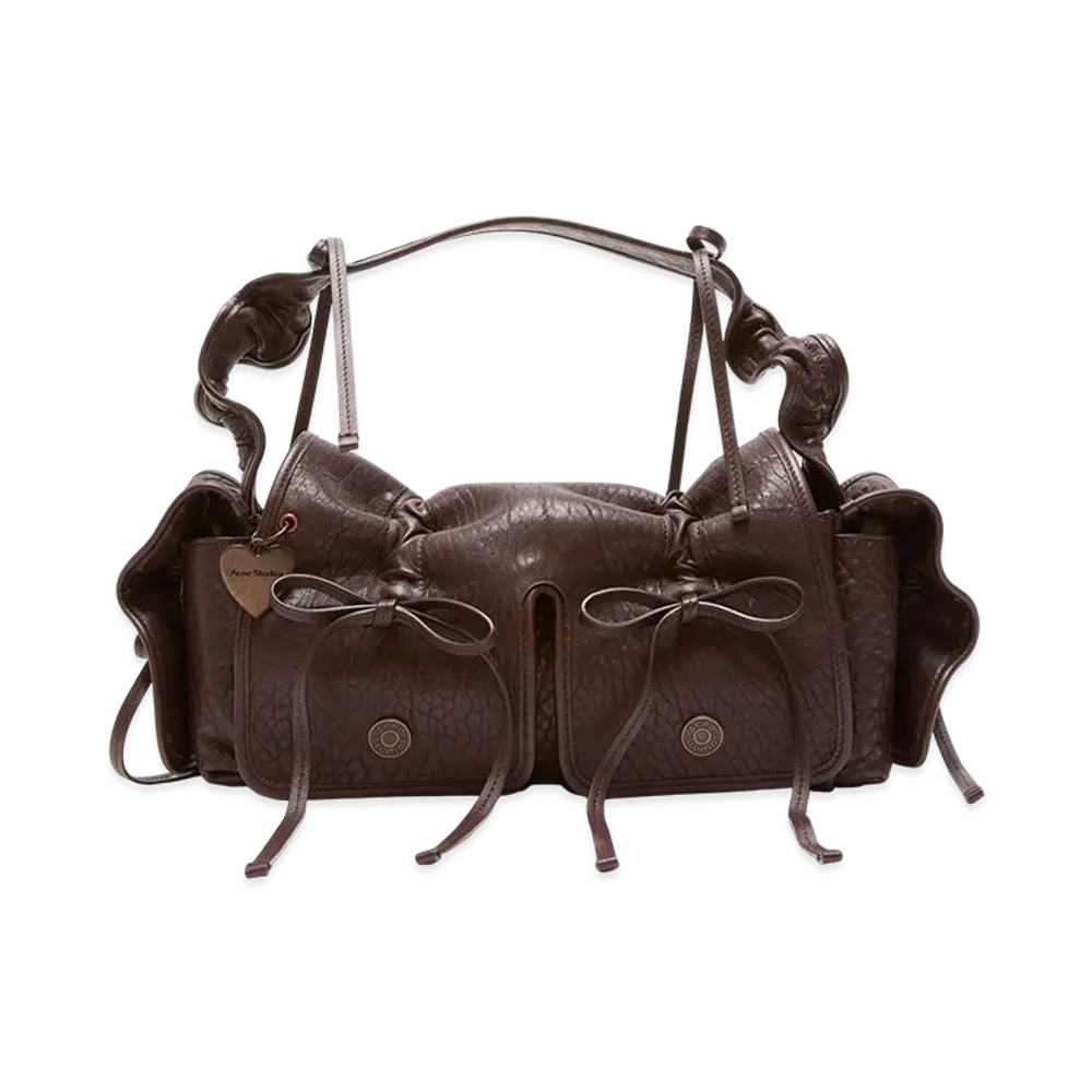 Acne Studios Multi-Pocket Grained Leather Bag "Chocolate Brown"