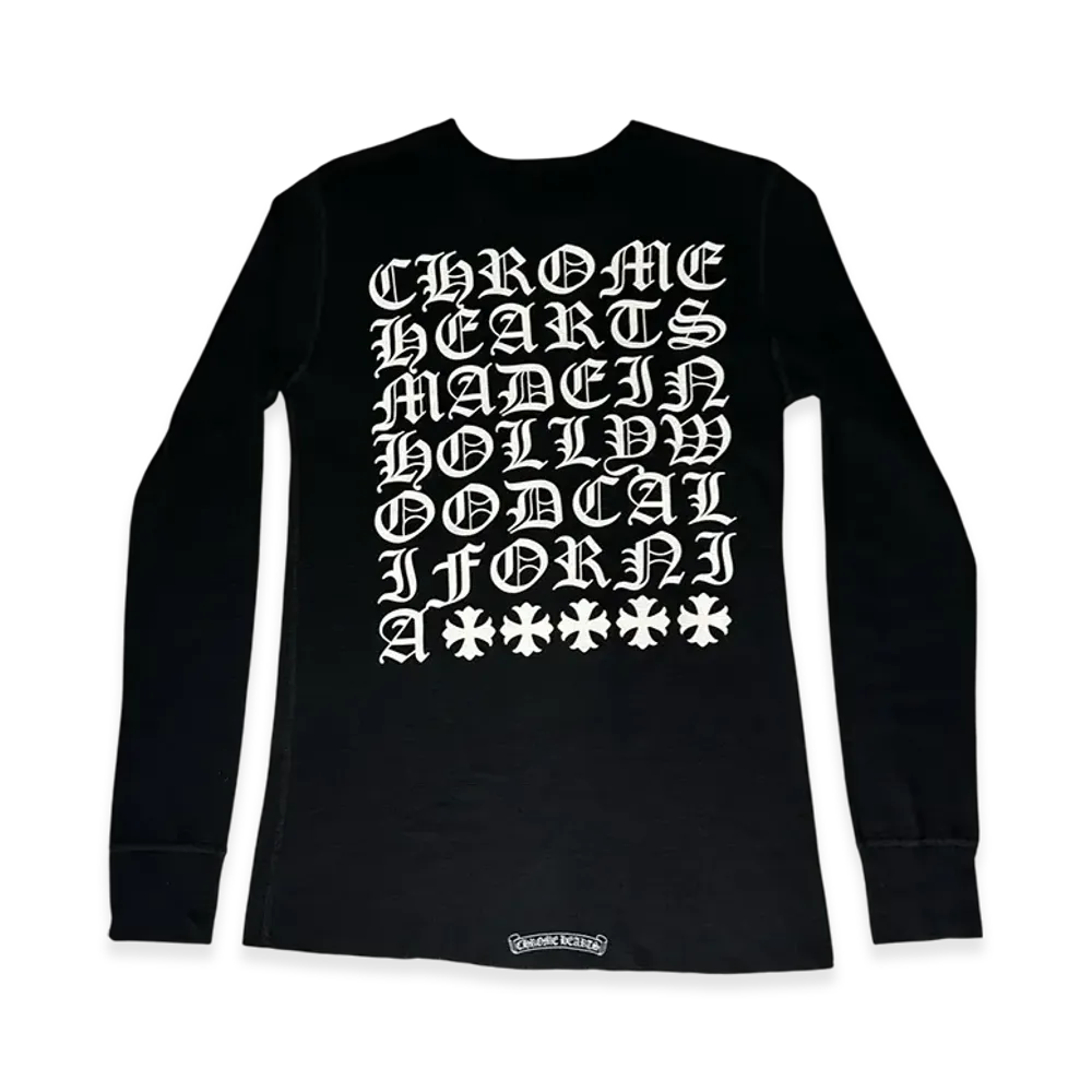 Chrome Hearts Made In Hollywood Thermal L/S T-Shirt "Black"