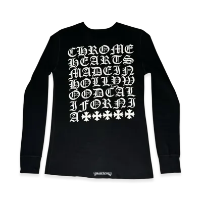 Chrome Hearts Made In Hollywood Thermal L/S T-Shirt "Black"