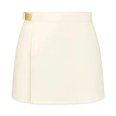 Dior Miss Dior Mini Skort Goatskin with Miss Dior Graffiti Signature "Ecru"