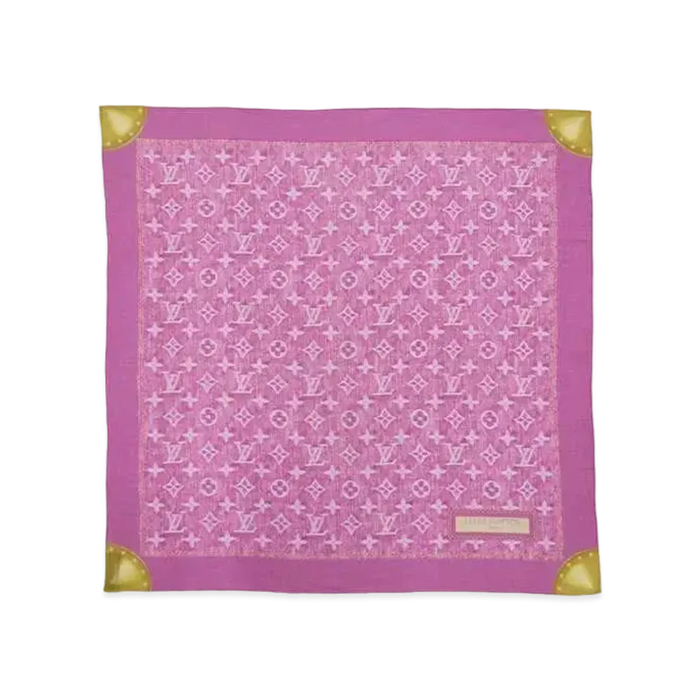 Louis Vuitton Monogram Denim Pattern Square "Fuchsia"