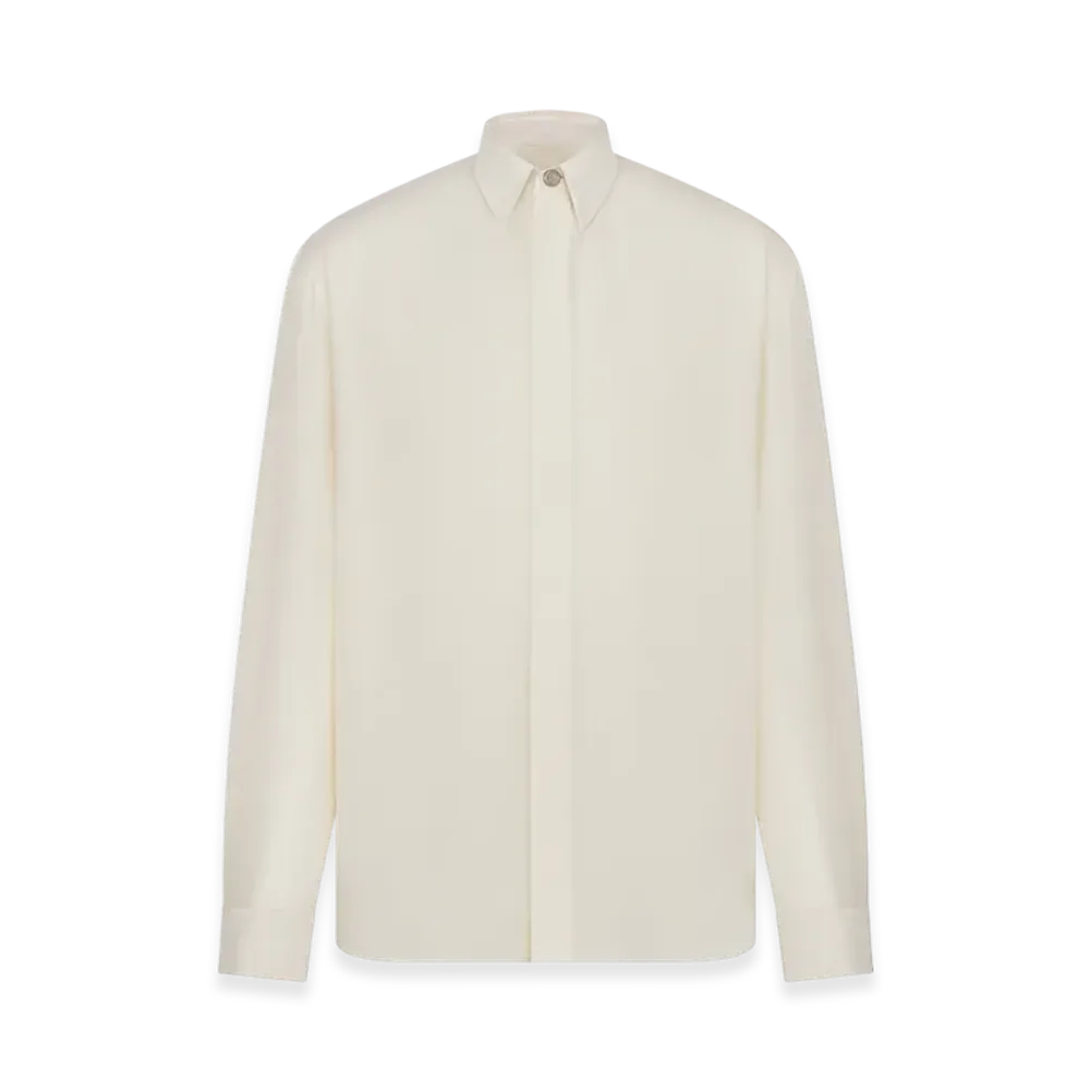 Dior Icons Silk Blend Cannage Shirt "White"