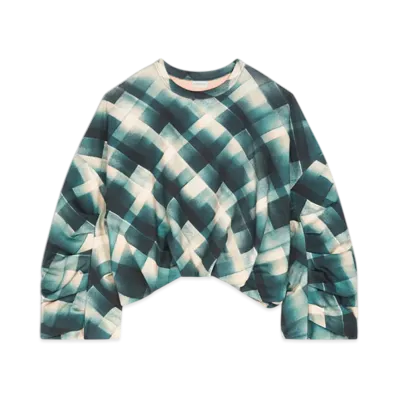 DRIES VAN NOTEN Women's Draped Sweatshirt "Bottle"