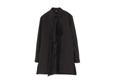 Yohji Yamamoto Y's BROAD FRONT FLAP BLOUSE "Black"
