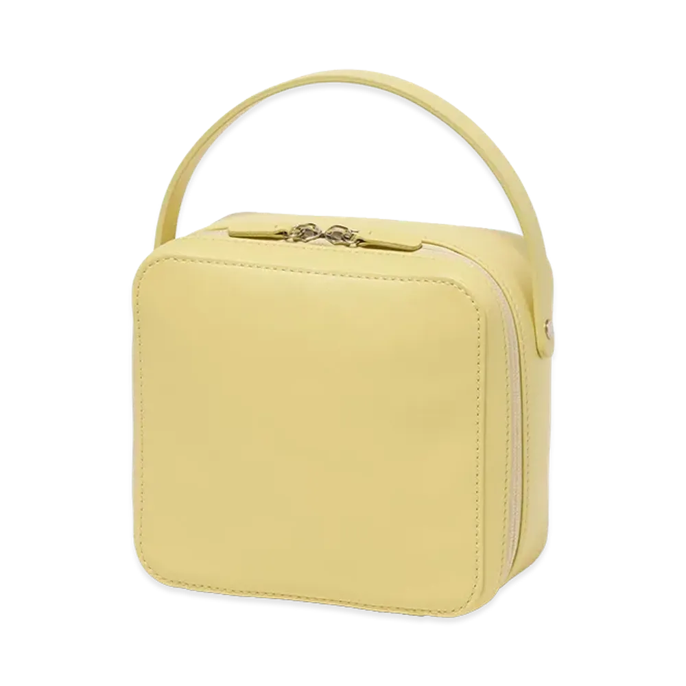 AURALEE Leather Small Travel Case Made By Aeta "Yellow"