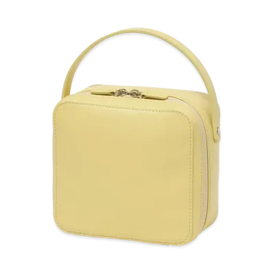 AURALEE Leather Small Travel Case Made By Aeta "Yellow"