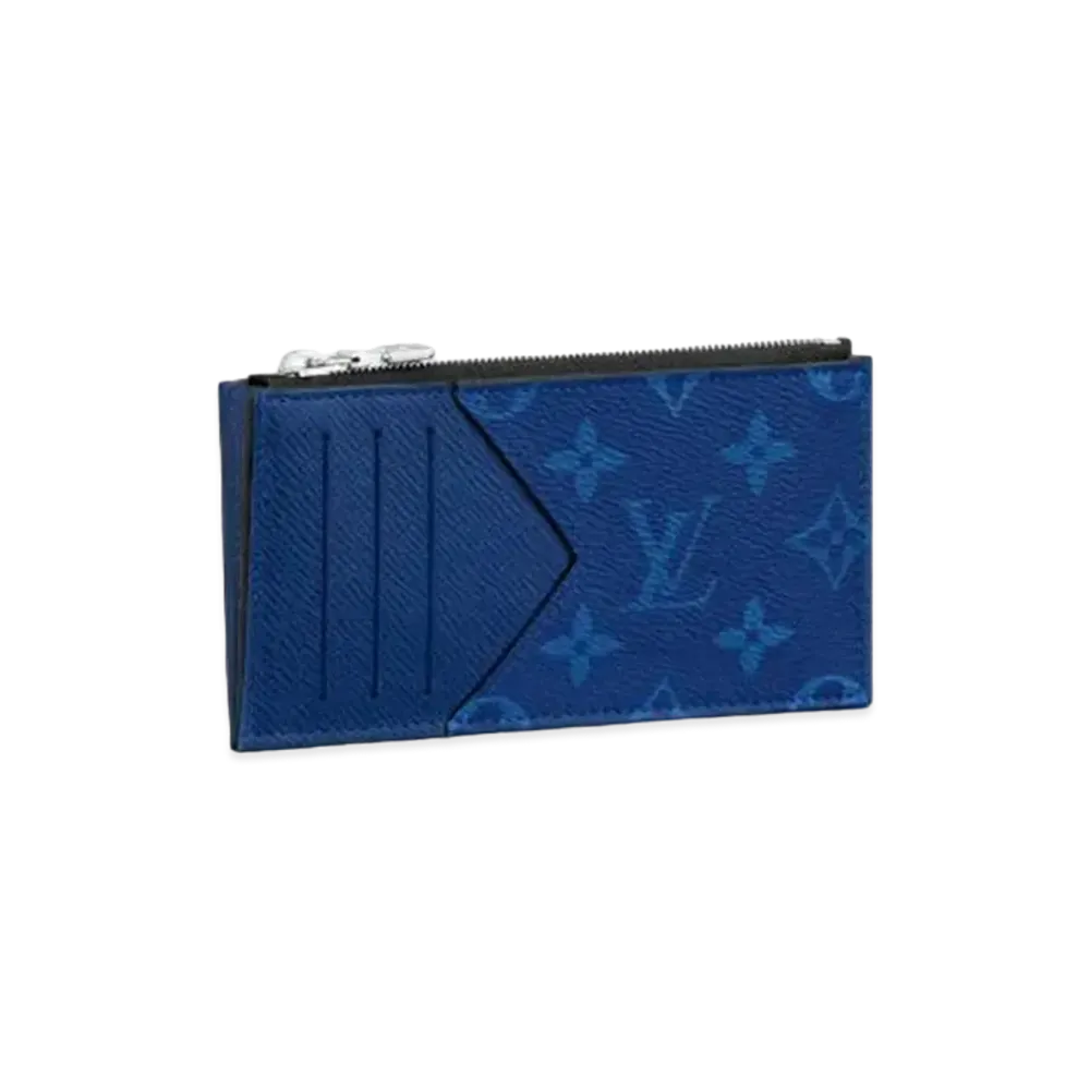 Louis Vuitton Coin Card Holder Taigarama "Cobalt"