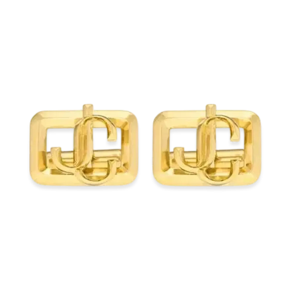 Jimmy Choo Square JC Cuff Links "Gold"