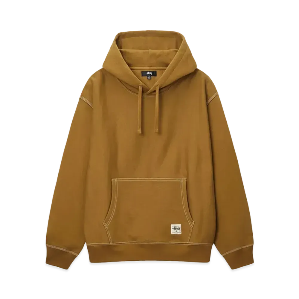 Stussy Contrast Stitch Label Hoodie "Olive"