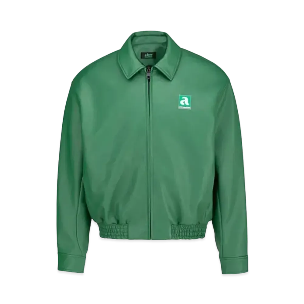 A FEW GOOD KIDS Clock Leather Jacket "Green"