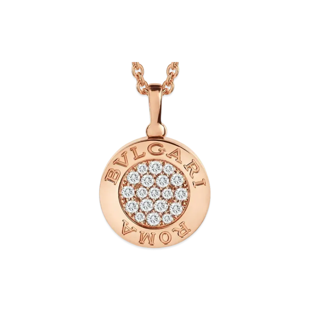 BVLGARI Bulgari Bulgari Necklace Diamonds "Pink Gold"
