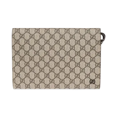 GUCCI GG Supreme Fabric Clutch "Printed"